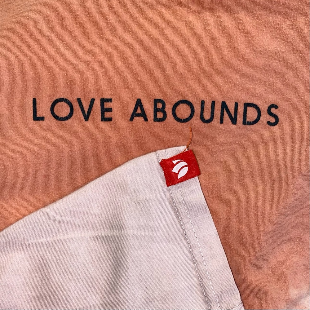 Love Abounds Pink Dutch Bros Graphic Tee